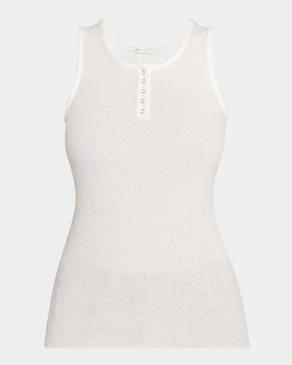 Mansel Rib Henley Tank Top